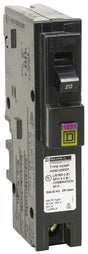 Square D HOM120PDFC Circuit Breaker, Dual Function, Mini, 20 A, 1-Pole, 120 V, Plug