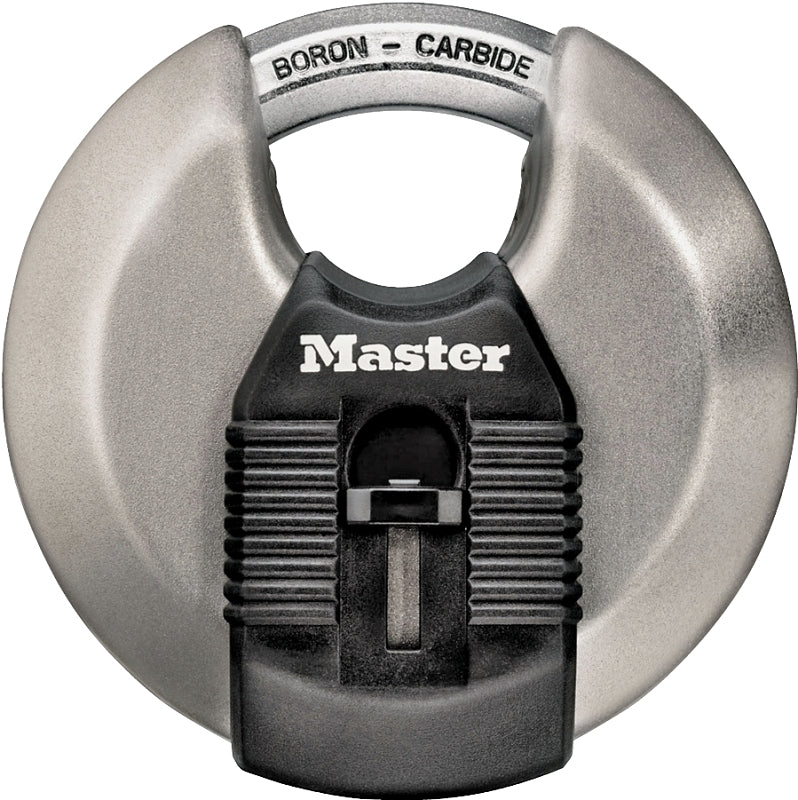 Master Lock Magnum Series M50XKAD Padlock, Keyed Different Key, Shrouded Shackle, 7/16 in Dia Shackle, 3-1/8 in W Body, Pack of 6