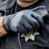 AMMEX Professional Nitrile Disposable Exam Gloves Large Black Powder Free 100 pk