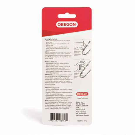 Oregon 26365 Pre-Loaded Grease Gun, 1.5 oz, Plastic