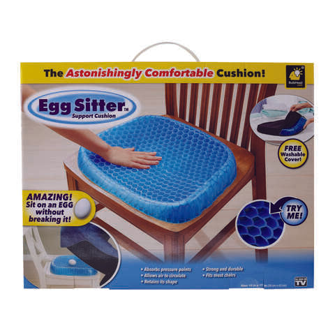 Egg Sitter Astonishingly Comfortable Seat Cushion Polyacrylamide Gel Core 1 pk