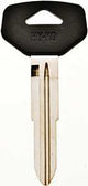 Hy-Ko 12005TR40 Automotive Key Blank, Brass/Plastic, Nickel, For: Toyota Vehicle Locks, TR40 Key Number, Pack of 5