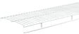 ClosetMaid 1361 Wire Shelf, 60 lb, 1-Level, 12 in L, 72 in W, Steel, White, Pack of 6