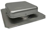 Master Flow R50A Roof Louver with Square Throat, 16-1/2 in L, 15 in W, Aluminum, Mill, Roof Installation, Pack of 10