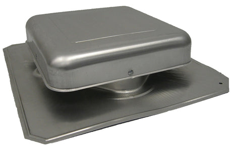 Master Flow R50A Roof Louver with Square Throat, 16-1/2 in L, 15 in W, Aluminum, Mill, Roof Installation, Pack of 10
