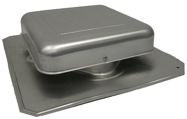 Master Flow R50A Roof Louver with Square Throat, 16-1/2 in L, 15 in W, Aluminum, Mill, Roof Installation, Pack of 10