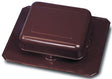 Master Flow R50ABR Roof Louver, Aluminum, Brown, Pack of 10
