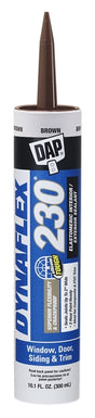 DAP 18418 Premium Sealant, Brown, 1 day Curing, 40 to 100 deg F, 10.1 oz Cartridge, Pack of 12