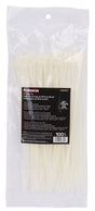 ProSource CV200S-1003L Cable Tie, 50 mm Max Bundle Dia, Self-Lock Locking, Nylon, Clear