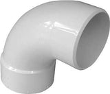 IPEX 414173BC Sewer Long Turn Sweep Pipe Elbow, 3 in, Spigot x Hub, 90 deg Angle, PVC, White