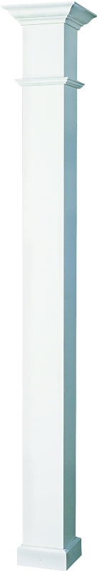 AFCO 800WC0708 Column, Square, White