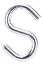 ProSource LR372 S-Hook, 100 lb Working Load, 0.229 in Dia Wire, Steel, Zinc, Pack of 20