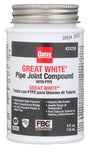 Oatey Great White 31230 Pipe Joint Compound, 4 oz Can, Liquid, Paste, White