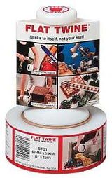 Flat Twine ST21 Stretch Film, 650 ft L, 2 in W, Clear