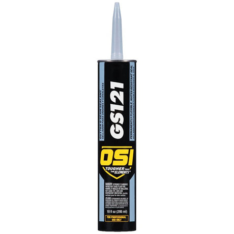 OSI GS121 Series 1939849 Gutter and Seam Sealant, Gray, Liquid, 10 oz Cartridge, Pack of 12