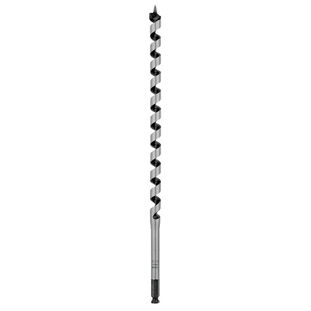 Irwin 3043008 Auger Drill Bit, 11/16 in Dia, 17 in OAL, Twist Flute, 1-Flute, 7/16 in Dia Shank