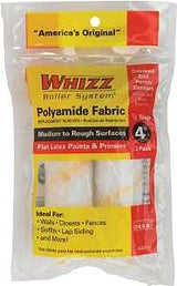 Whizz 54011 Roller Cover, 1/2 in Thick Nap, 4 in L, Polyamide Cover