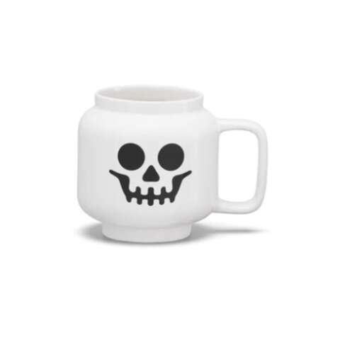 Lego 8.6 oz White BPA Free Skeleton Mug, Pack of 8