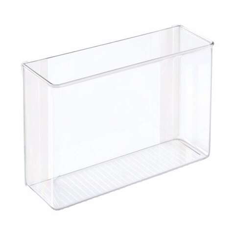 iDesign Affixx Linus 6-1/2 in. H X 3-1/2 in. W X 11 in. L Clear Cabinet Organizer