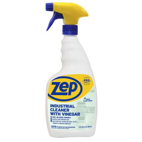 Zep Fresh Clean Scent All Purpose Cleaning Vinegar Liquid 32 oz, Pack of 4