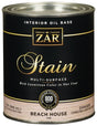 ZAR 13912 Interior Stain, Beach House, Liquid, 1 qt Can