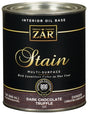 ZAR 12312 Interior Stain, Dark Chocolate Truffle, Liquid, 1 qt Can