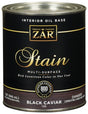 ZAR 13512 Interior Stain, Black Caviar, Liquid, 1 qt Can
