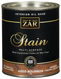 ZAR 11512 Interior Stain, Aged Bourbon, Liquid, 1 qt Can