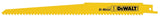 DEWALT DW4803 Reciprocating Saw Blade, Applicable Materials: Wood, 3/4 in W, 9 in L, 6 TPI
