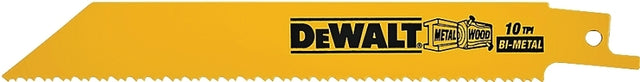 DEWALT DW4806 Reciprocating Saw Blade, Applicable Materials: Nail-Embedded Wood, Non-Ferrous Metal, Plastic, Wood