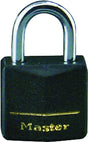 Master Lock 131Q Padlock, Keyed Alike Key, 3/16 in Dia Shackle, Steel Shackle, Brass Body, 1-3/16 in W Body