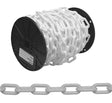 Campbell 099-0847 Decorator Chain, White, 1/2 in W Inside Link, #8, 60 ft L, Plastic