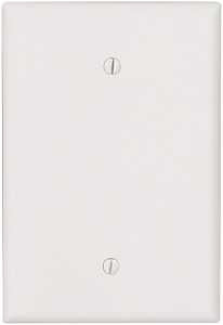 Eaton Cooper Wiring 2729W-BOX Wallplate, 4-1/2 in L, 2-3/4 in W, 0.08 in Thick, 1 -Gang, Thermoset, White, Pack of 10