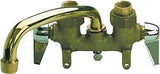 B & K 125-001 Laundry Faucet, 2-Handle, Brass, Chrome Plated, Clamp Mounting