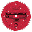 Freud LU85R010 Circular Saw Blade, 10 in Dia, 5/8 in Arbor, 80-Teeth, Carbide Cutting Edge, 7000 rpm