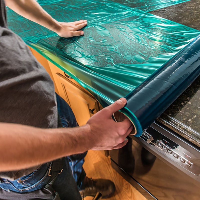 Surface Shields FS24200L Protection Film, 200 ft L, 24 in W, 3 mil Thick, Polyethylene, Green