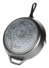 Lodge Wildlife Series-Brown Bear Cast Iron Skillet 12 in. Black