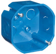 Carlon Ezduit A615DE-CAR Ceiling Box, 2-1/8 in D, 1 -Gang, 2 -Knockout, PVC, Blue