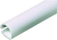 Wiremold CordMate C10 Cord Channel, 60 in L, 3/8 in W, 1-Channel, Plastic, White