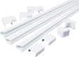 Wiremold C210 Cord Channel Kit, White, PVC