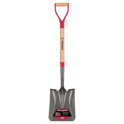 Truper Tru-Tough 41 in. Steel Square Transfer Shovel Wood Handle, Pack of 6