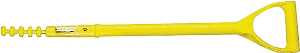 Link Handles 66776 Shovel Handle with Rivet, 27 in L, Fiberglass, For: D-Grip Hollow Back and Closed Back Shovels