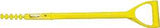 Link Handles 66776 Shovel Handle with Rivet, 27 in L, Fiberglass, For: D-Grip Hollow Back and Closed Back Shovels