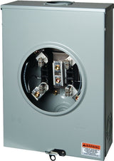 Square D UTRS213B Meter Socket, 1-Phase, 200 A, 600 V, 4-Jaw, Overhead, NEMA 3R Enclosure, Underground Cable Entry