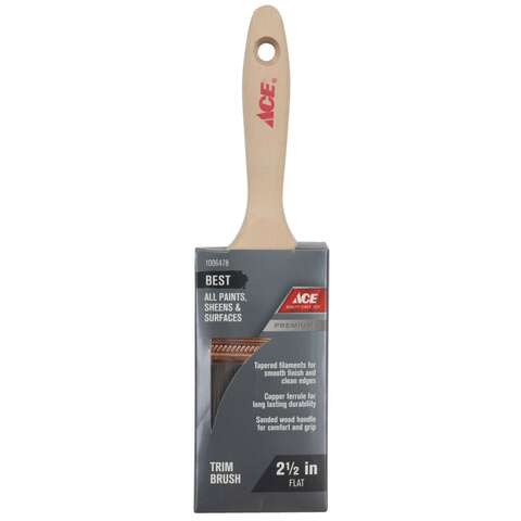 Ace Best 2-1/2 in. Flat Paint Brush, Pack of 6