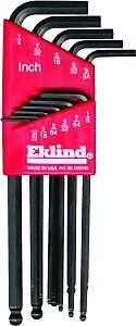 Eklind 13211 Hex Key Set, 11-Piece, Steel, Black