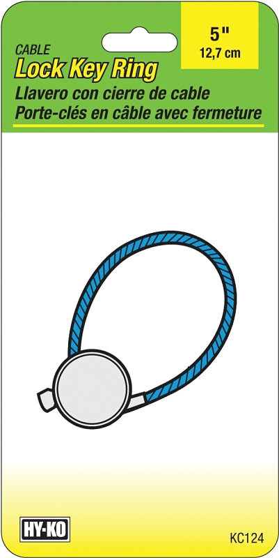 Hy-Ko KC124 Key Ring, Nylon-Coated