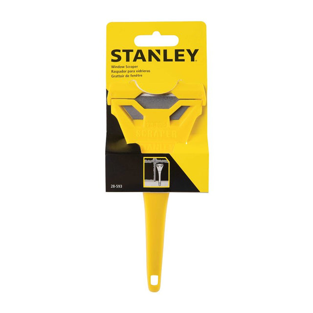 STANLEY 28-593 Window Scraper, 3/4 in L Blade, 2-7/16 in W Blade, Steel Blade, Plastic Handle