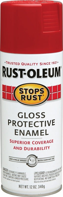 Stops Rust 7763830 Rust Preventative Spray Paint, Gloss, Carnival Red, 12 oz Can