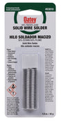 Oatey 53010 Leaded Solder, 1 oz Carded, Solid, Silver, 361 to 421 deg F Melting Point